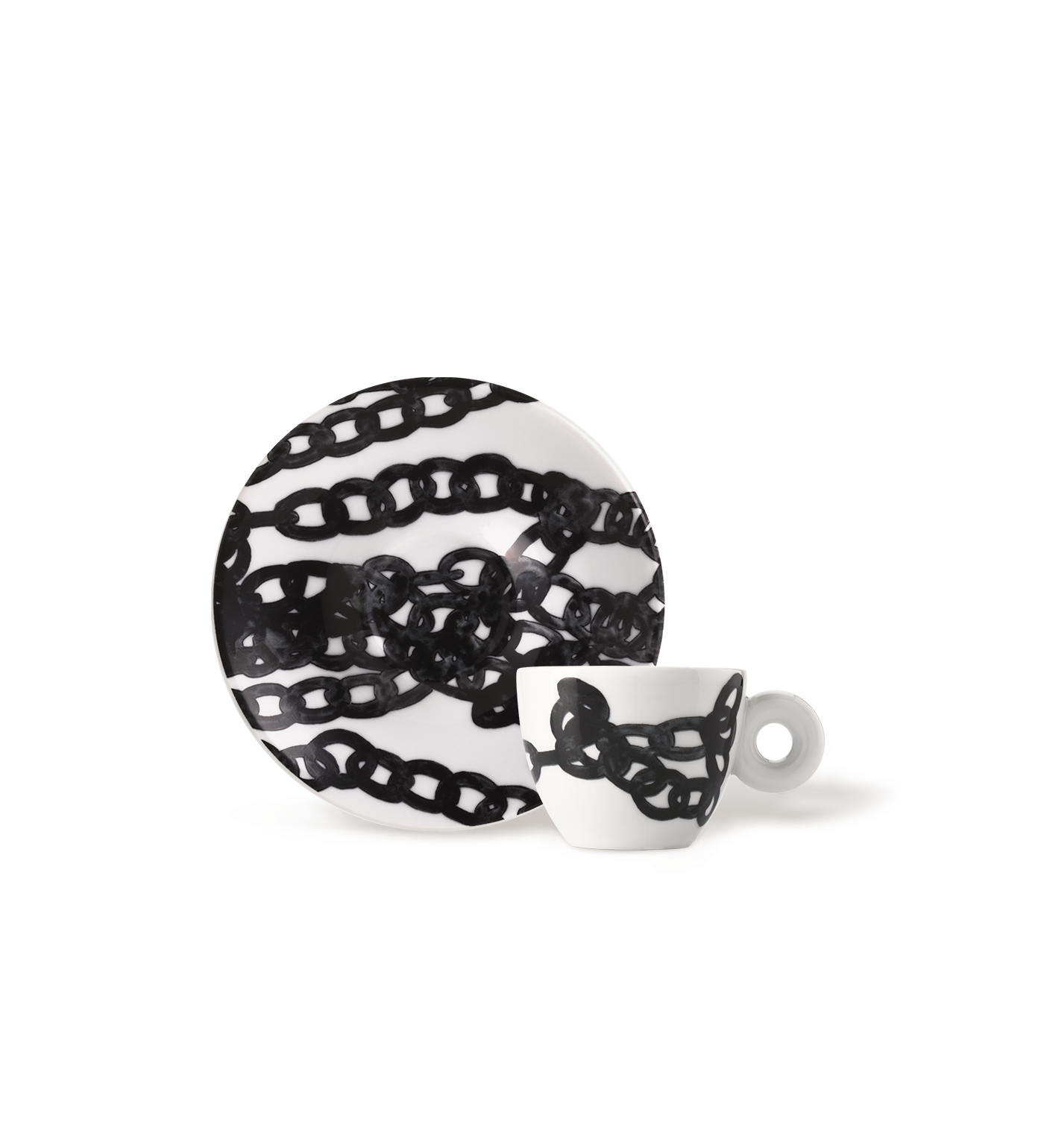 Art Collection, Genesi Collection 2 Numbered and Signed Espresso Cups Monica Bonvicini and Shirin Neshat Coffee Cups with Saucer