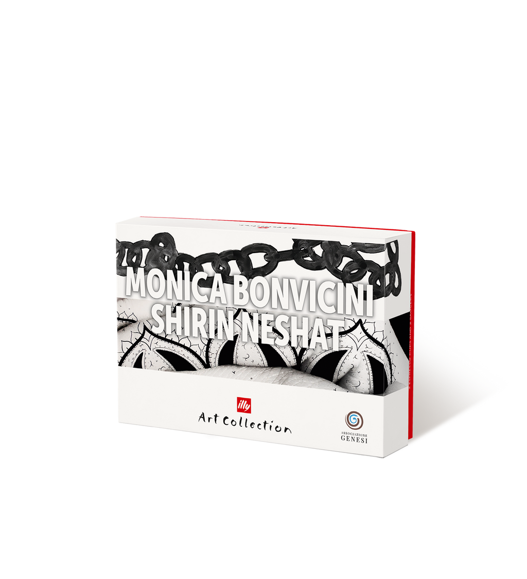 Art Collection, Genesi Collection 2 Numbered and Signed Espresso Cups Monica Bonvicini and Shirin Neshat Coffee Cups with Saucer